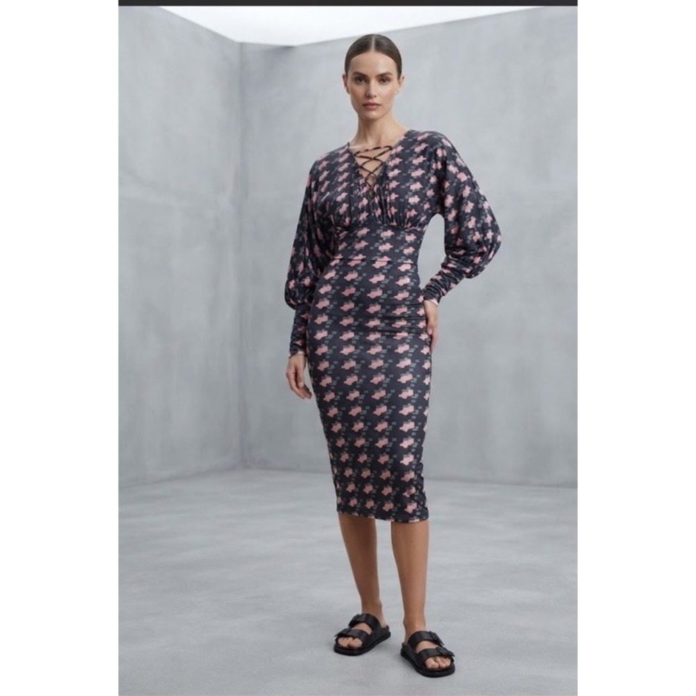Womens Long Sleeve Bodycon Dress NEW SIZE S